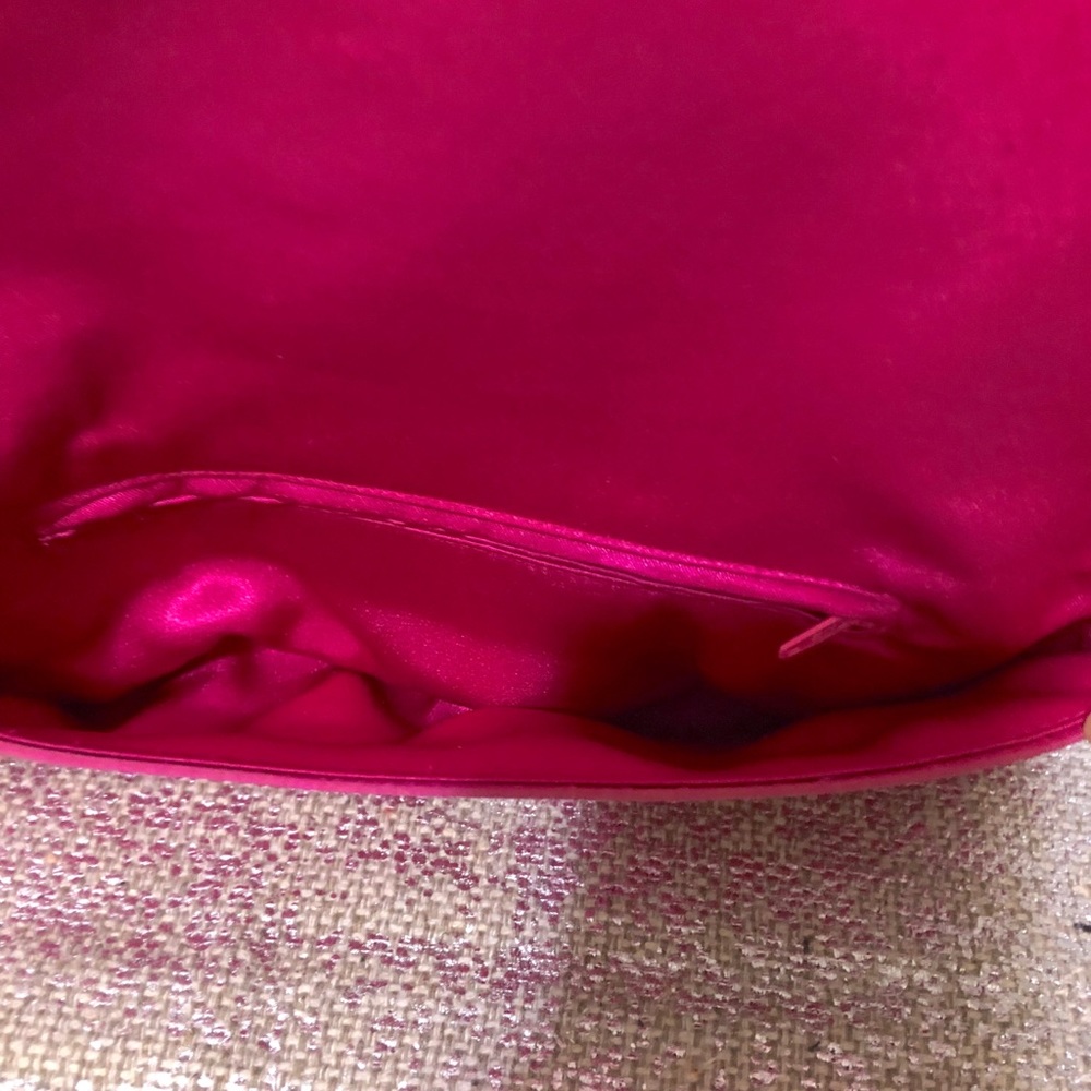 “Shiraleah” Fuchsia Raspberry Clutch Handbag Purse - image 6